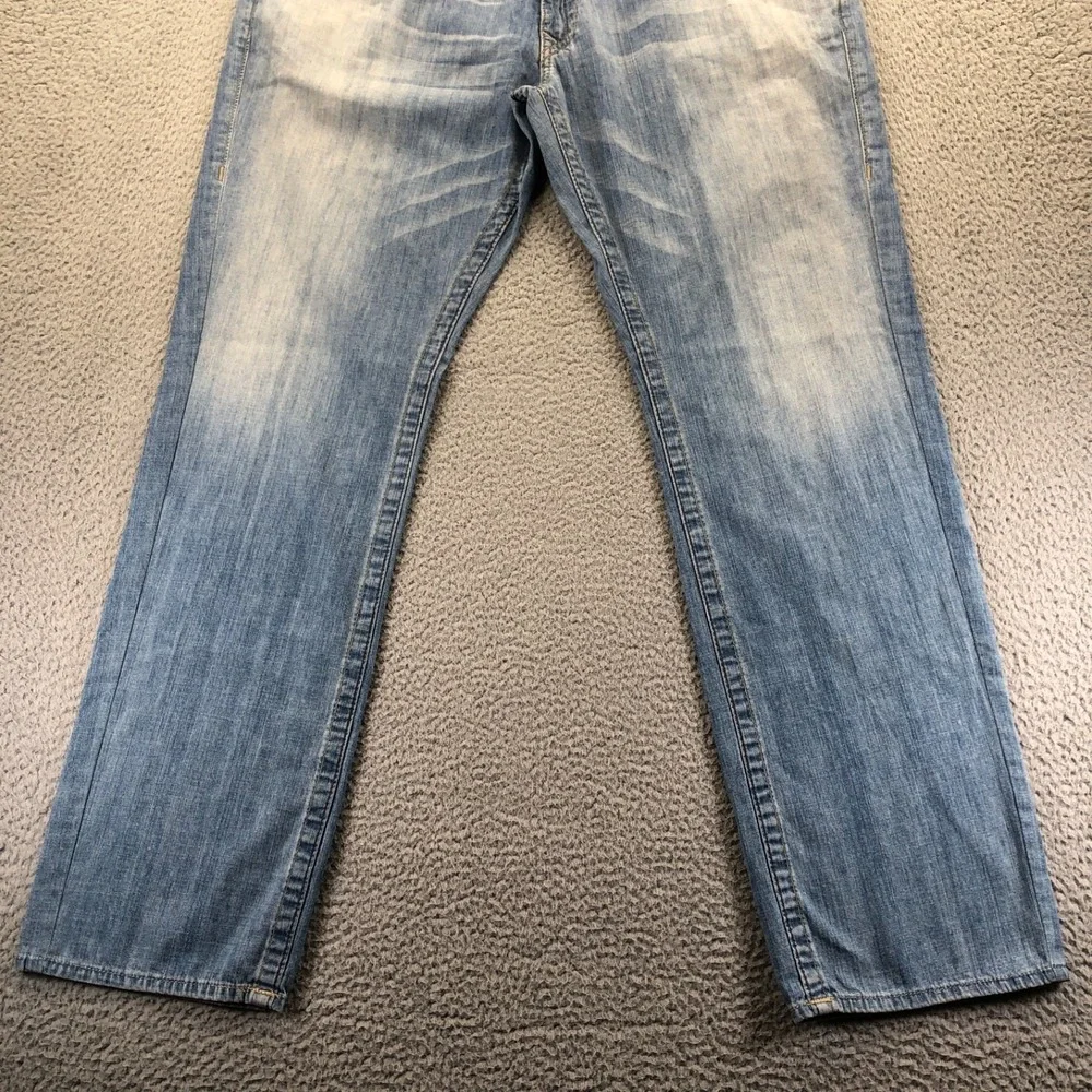 True Religion Jeans Mens 40x33 Blue Bobby Faded Light Wash Y2K Denim USA Made